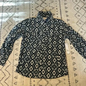 Sisstrevolution Comfy Cozzy Button Up Shirt Size Small NWT